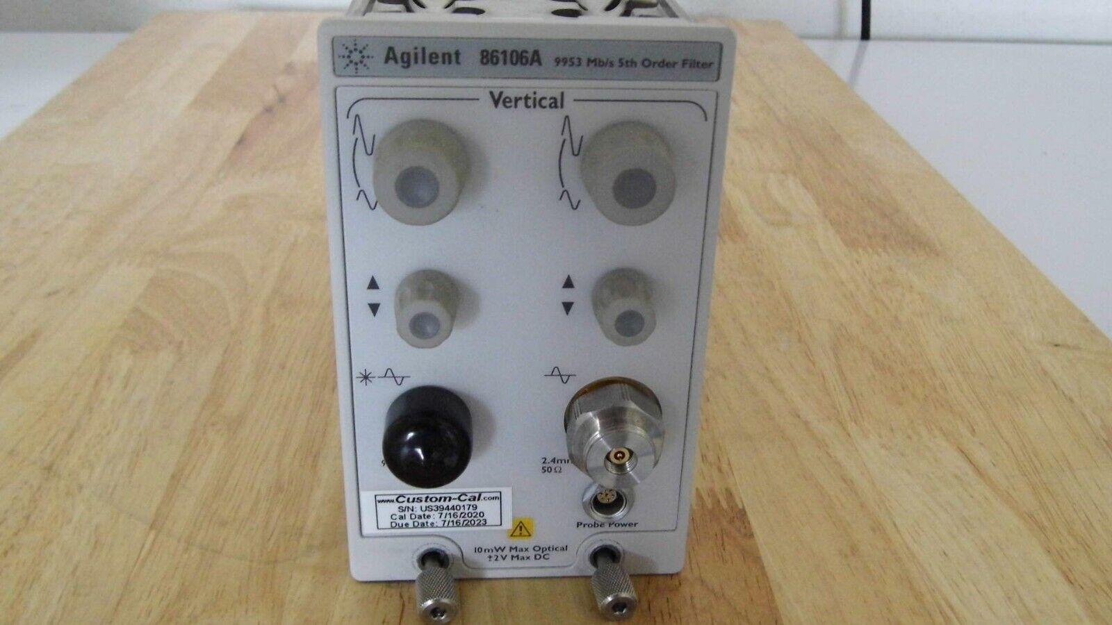 HP Agilent 86106A 30GHz Optical/40GHz Module w/ Opt 102 5th Order, nist cal'ed HP Agilent 86106A 30GHz Optical/40GHz Module w/ Opt 102 5th Order, nist cal'ed